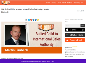 Bullied Child to International Sales Authority – Martin Limbeck